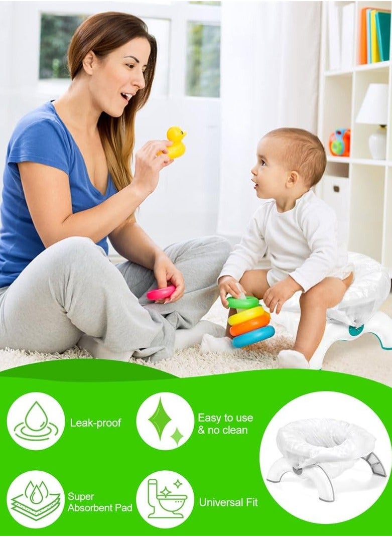 Generic 30 Disposable Potty Bags, Potty Liners Compatible with OXO Tot 2-in-1 Go Potty, Potty Refill Bags for Toddler Toilet, Universal Potty Training Bags Fit Most Potty Chairs, Seats, Portable Travel Toilet  - Image 2