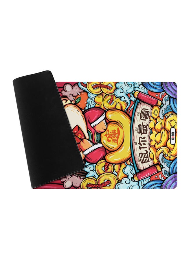 BUBM Biyoumei National Trend Mouse Pad, Extra Large And Thick With Locked Edges, Gaming E-sports Wrist Rest, Office Desk Pad, Laptop Keyboard Pad, Student Writing Desk Mat Xjzd-e Mouse You Baofu - Image 2