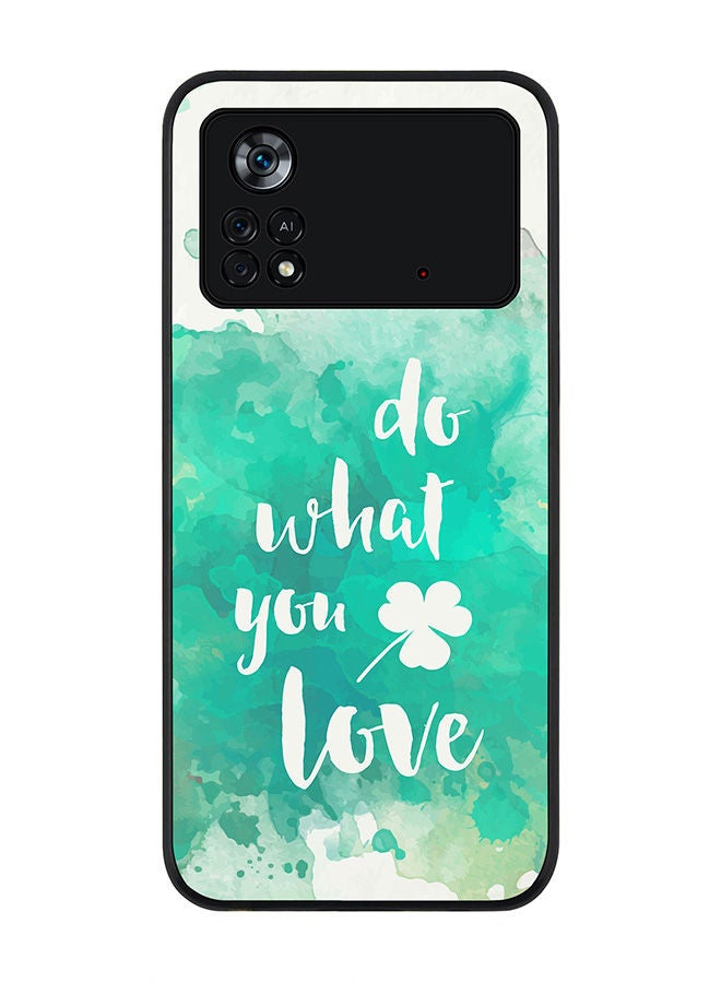 Stylizedd Rugged Black edge case for Poco M4 Pro 4G Slim fit Soft Case Flexible Rubber Edges Anti Drop TPU Gel Thin Cover - Do what you love - Image 1