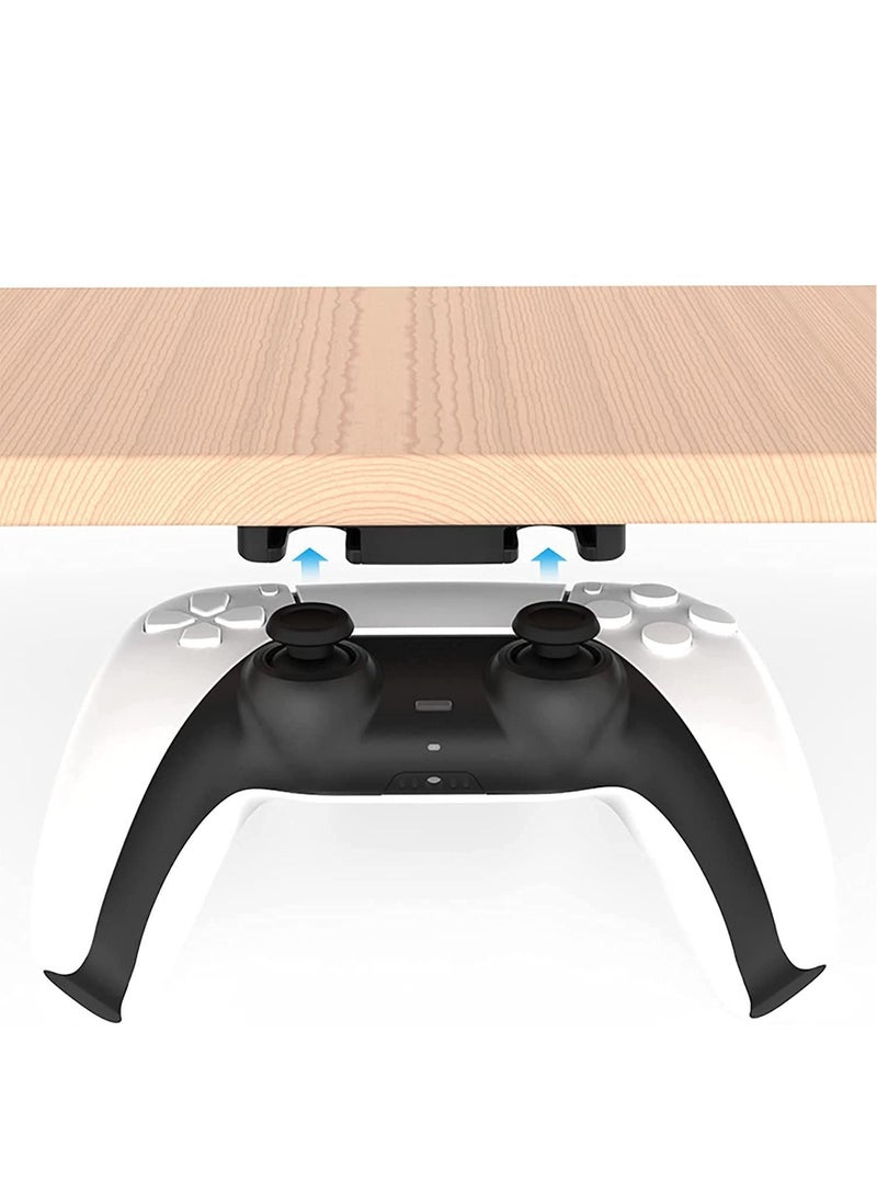 Excefore Controller Table Stand for PS5 PS4 Controller Under Desk Mount for DualSense DualShock 4 Controller Holder Table Organize and Desk Management  - Image 2