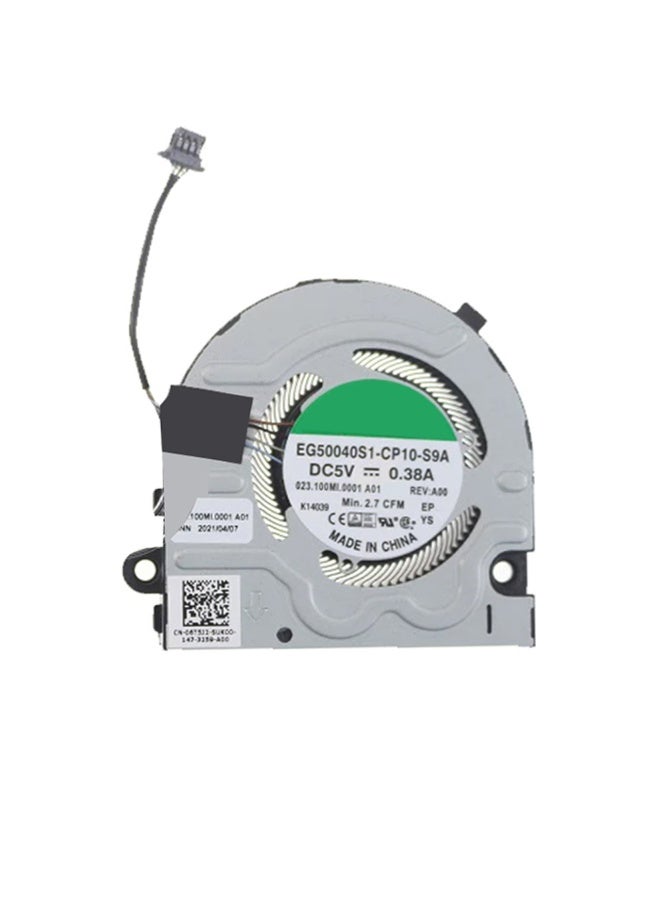 مروحة وحدة المعالجة المركزية البديلة للكمبيوتر المحمول لأجهزة DELL وInspiron 13 Pro 5310 وVostro 5310 وV5310 وLatitude 3320 EG50040S1-CP10-S9A 06T5J2 6T5J2 023.100ML.0021 DC5V 0.38A - Image 1