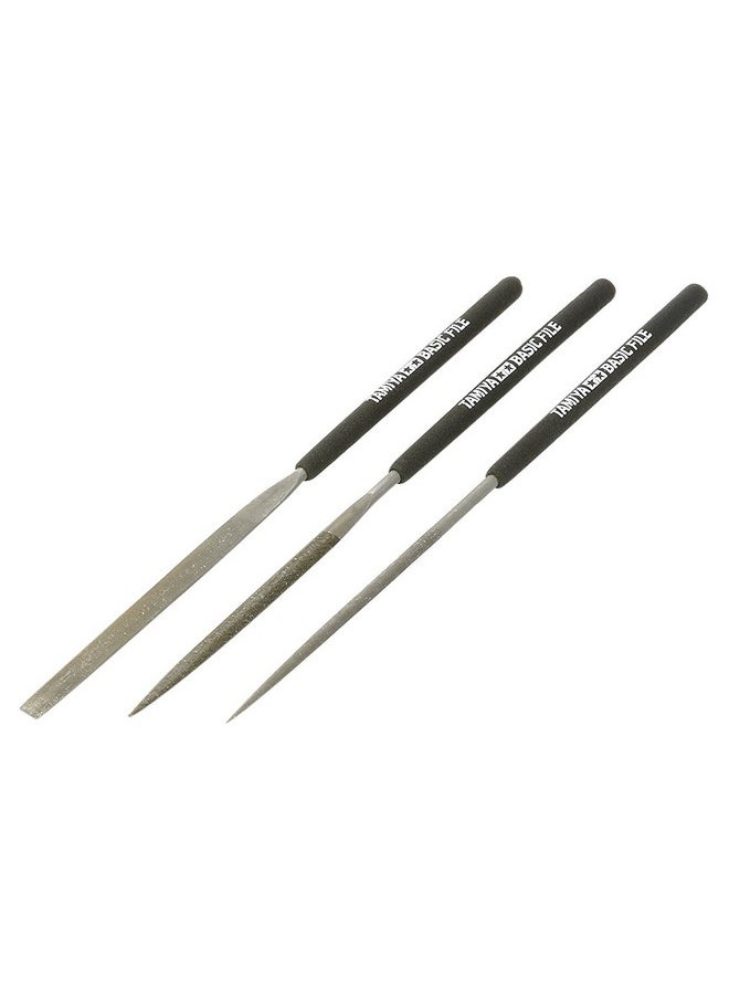 Tamiya - TAM74104 Tamiya Tools - Basic File Set - Smooth Double-Cut - Image 1