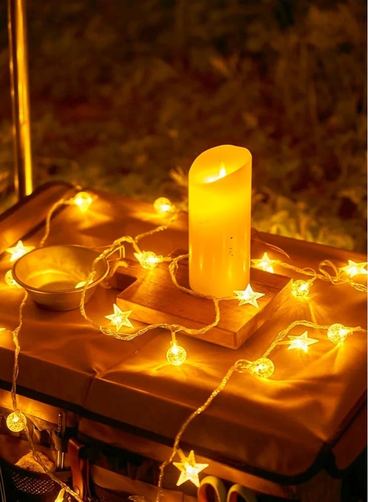 3M LED Fairy Lights, Outdoor String Lights for Decoration, Living Room Decoration Battery Operated, Decorative Lights for Christmas Home Decor Ramadan Decorations Balcony Decor Camping Party Garden Patio - Image 5