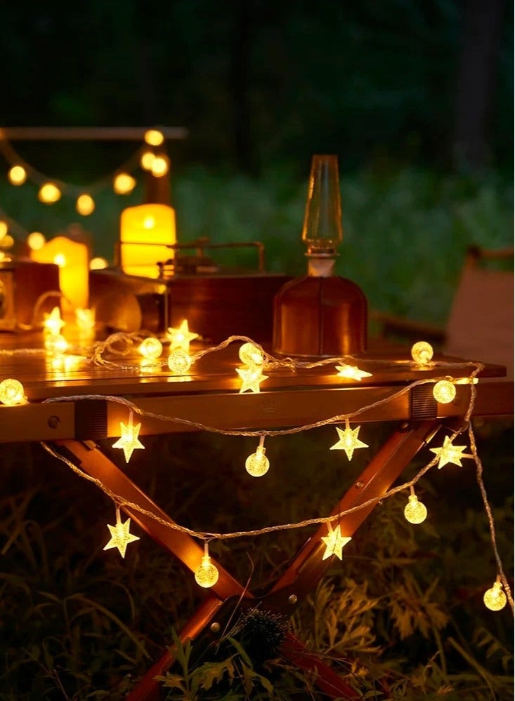3M LED Fairy Lights, Outdoor String Lights for Decoration, Living Room Decoration Battery Operated, Decorative Lights for Christmas Home Decor Ramadan Decorations Balcony Decor Camping Party Garden Patio - Image 2