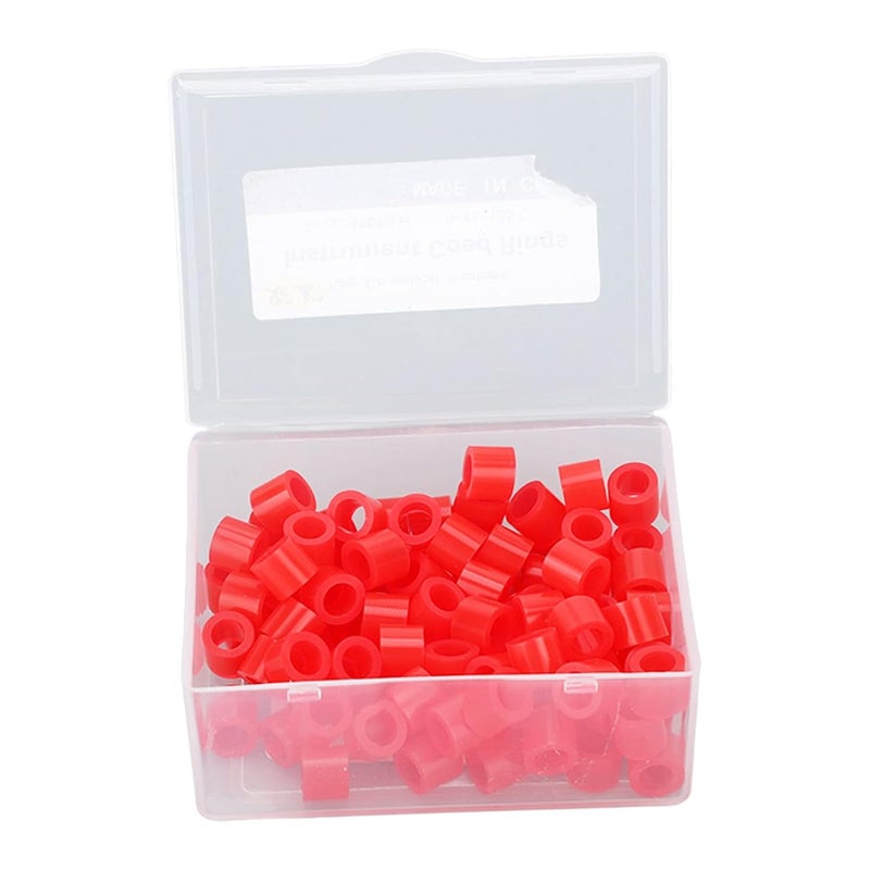 klarako Dental Color Code Rings, 100Pcs Dental Code Rings Autoclavable Strong Toughness Band for Distinguish Dental Instruments - Image 1