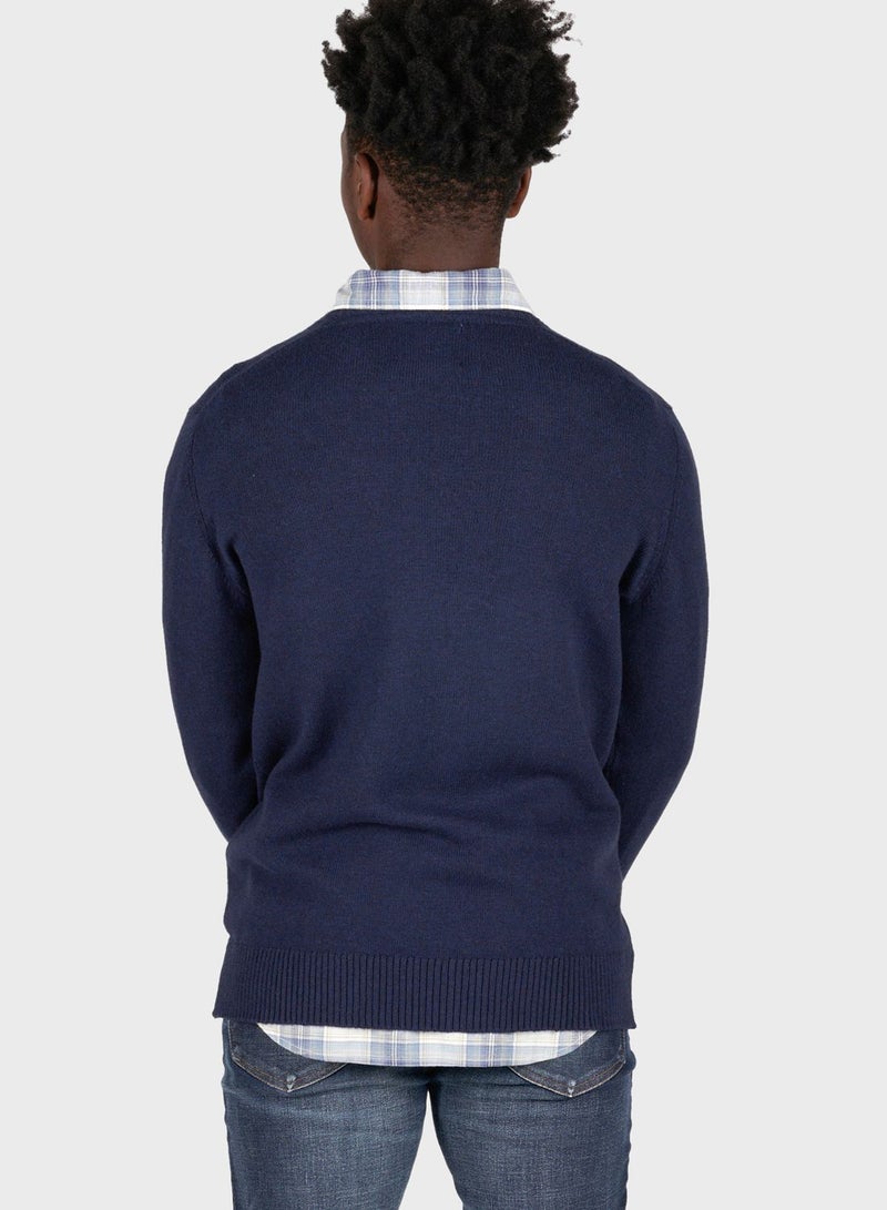 American Eagle - Essential V-Neck Sweater - Image 1