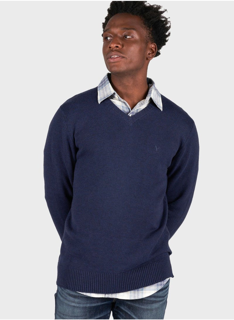 American Eagle - Essential V-Neck Sweater - Image 1