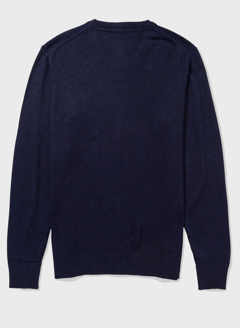 American Eagle - Essential V-Neck Sweater - Image 1