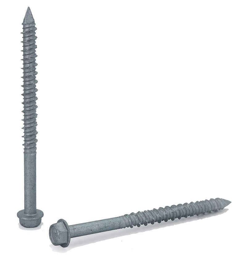 CONFAST 1/4" x 3-1/4" Concrete Screws 410 Stainless Steel Hex with Concrete Drill Bit for Anchoring to Masonry, Block or Brick (50 per Box) - Image 3