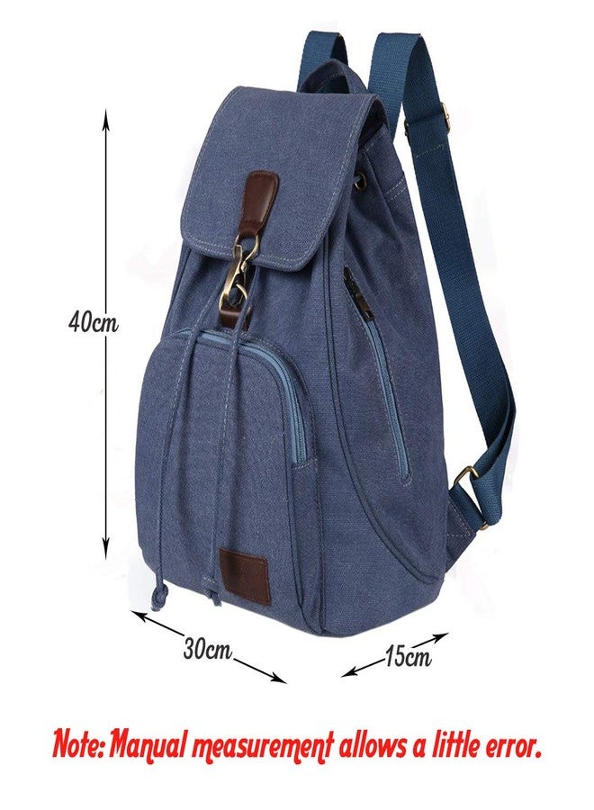 WITERY Women Canvas Fashion Backpacks Purse Casual Outdoor Shopping Daypacks Sports Rucksack Hiking Travel Multipurpose Bag - Image 5