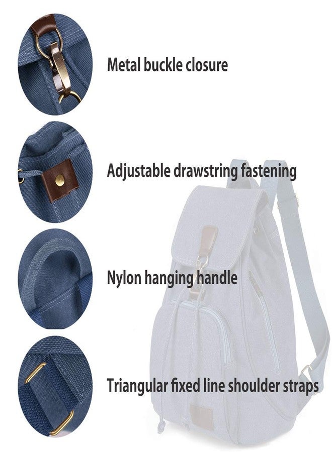 WITERY Women Canvas Fashion Backpacks Purse Casual Outdoor Shopping Daypacks Sports Rucksack Hiking Travel Multipurpose Bag - Image 4