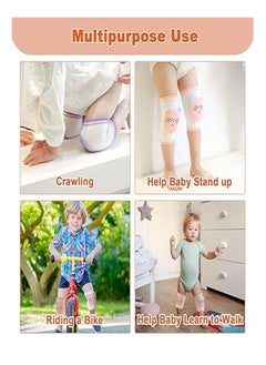 Goolsky Goolsky 3 Pairs Baby Knee Pads for Crawling–Anti-Slip Infant Kneepads, Adjustable Elastic Leg Warmers,Baby Knee Protector for Toddler, Infant, Girl, Boy, Crawler,Unisex Baby Toddlers Knee pads  - Image 2