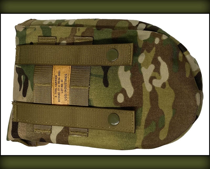 Usgi Industries Military Style Shovel | Tri-Fold Entrenching Tool With Serrated Edge | Lightweight  Foldable  Compact  Multi-Use Perfect For Camping  Survival  Trenching (Ocp Cover) - Image 4