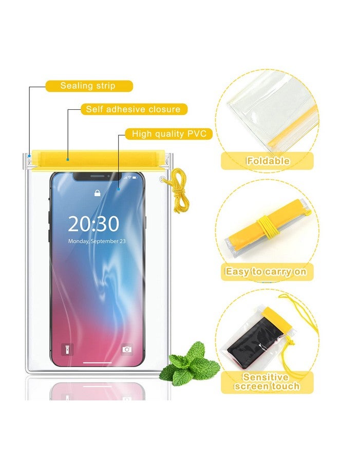 Meetory Clear Waterproof Bags Pouch Dry Bags For Camera Mobile Phone Maps Kayak Document Holder 3 Piece Set Waterproof Plastic Pouch Utility Bags  - Image 5
