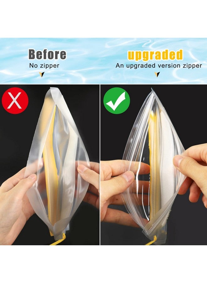 Meetory Clear Waterproof Bags Pouch Dry Bags For Camera Mobile Phone Maps Kayak Document Holder 3 Piece Set Waterproof Plastic Pouch Utility Bags  - Image 4