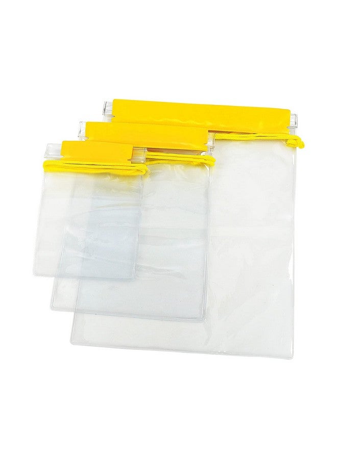 Meetory Clear Waterproof Bags Pouch Dry Bags For Camera Mobile Phone Maps Kayak Document Holder 3 Piece Set Waterproof Plastic Pouch Utility Bags  - Image 2