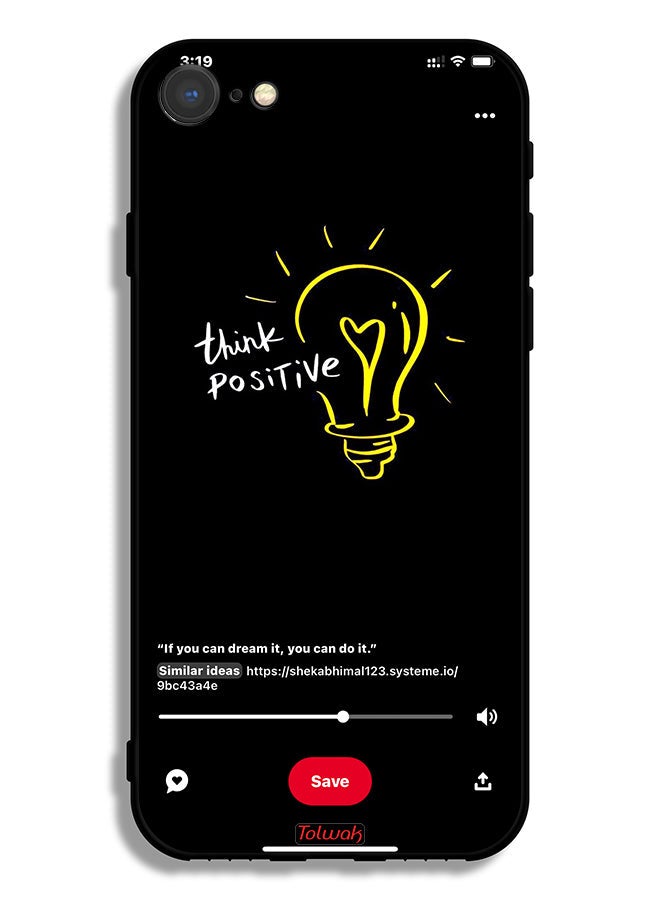 Tolwak Apple iPhone 7 Protective Case Think Positive - Image 2