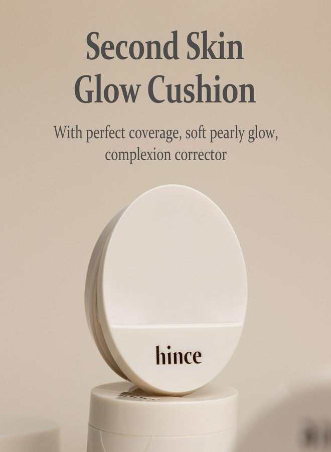 hince Second Skin Glow Cushion-12g | Skin Foundation dewy, glow, long-lasting, classy, clean beauty, lightweight, natural look,refreshing, moisturizing, slim fitting texture (IVORY, 21) - Image 2