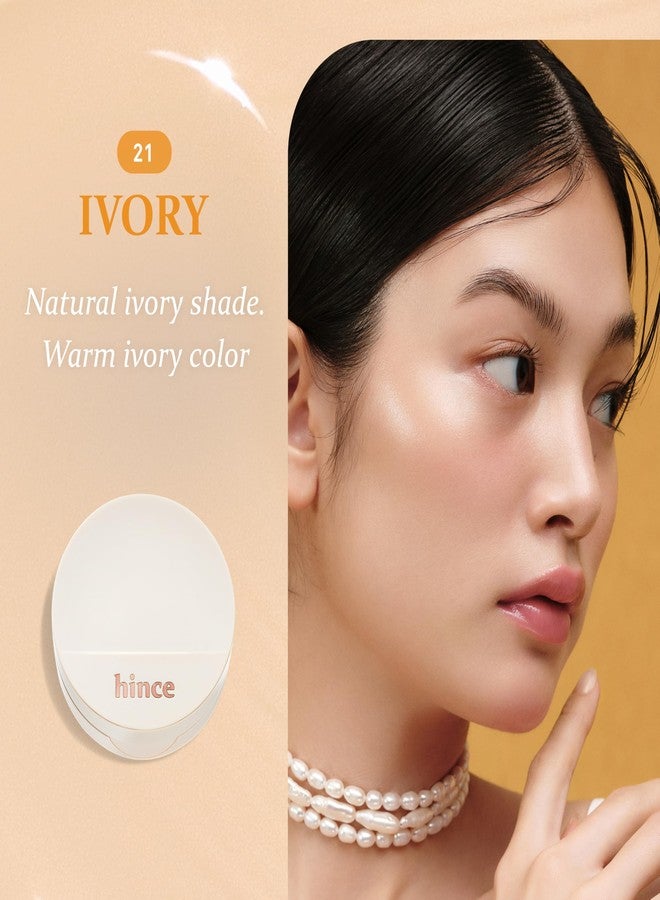 hince Second Skin Glow Cushion-12g | Skin Foundation dewy, glow, long-lasting, classy, clean beauty, lightweight, natural look,refreshing, moisturizing, slim fitting texture (IVORY, 21) - Image 3