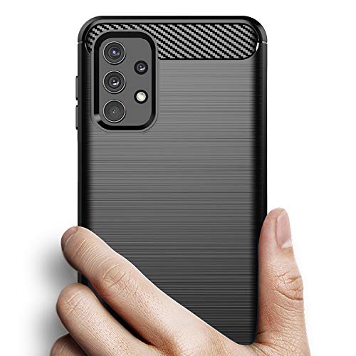 Osophter for Galaxy A32 4G Case,Samsung A32 4G Case with Screen Protector Shock-Absorption Flexible TPU Rubber Protective Cell Phone Cover for Samsung Galaxy A32 4G 6.4"(Black) - Image 3