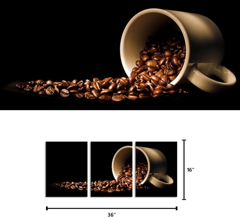 Kalormore Coffee Bean Cup Canvas Art - Image 2