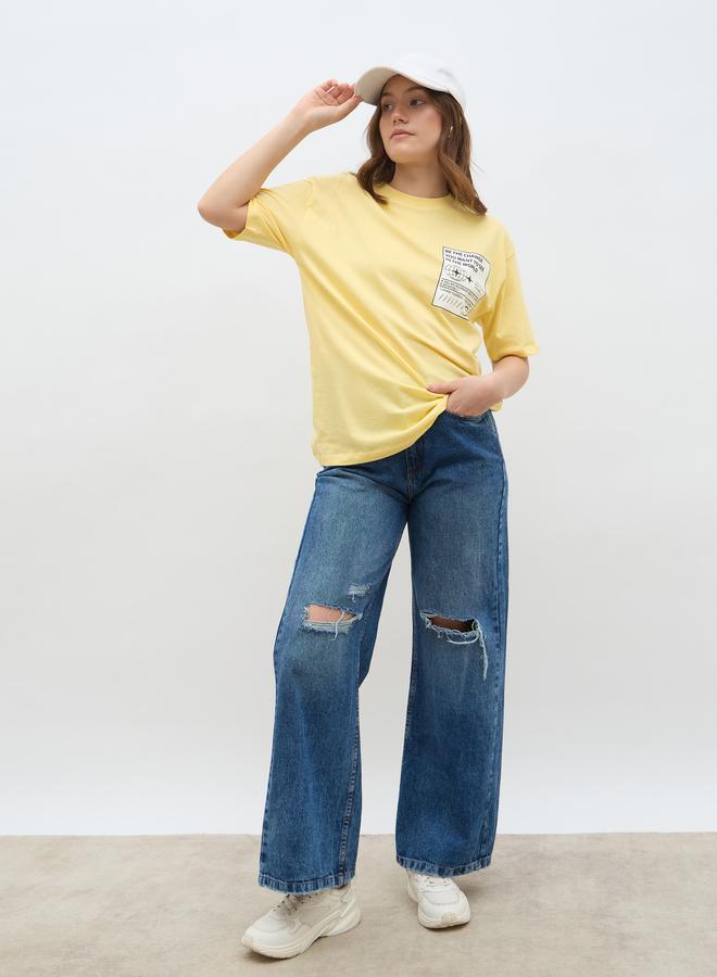 Styli Graphic Print Oversized T-Shirt - Image 1