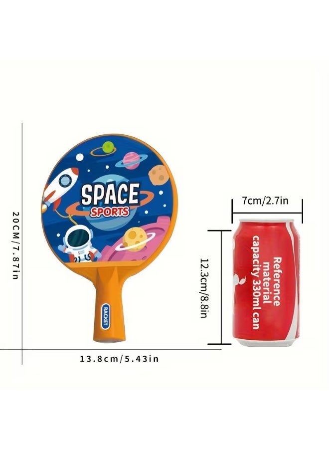 Goolsky 2pcs Youngsters's Parent-Youngsters Toys Birthday Gift Space Hanging Table Tennis Racket Exercise Training Eyes Indoor Trainer 3 Years Old+ - Image 5
