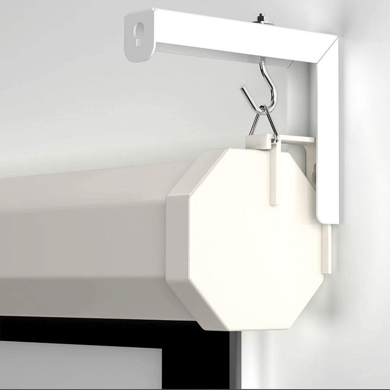 MOIZ حامل شاشة بروجكتور عالمي مع تركيبات/حامل، قابل للتعديل 6 بوصات، تركيبات/خطاف، سعة وزن 25 كجم، أبيض - Image 5