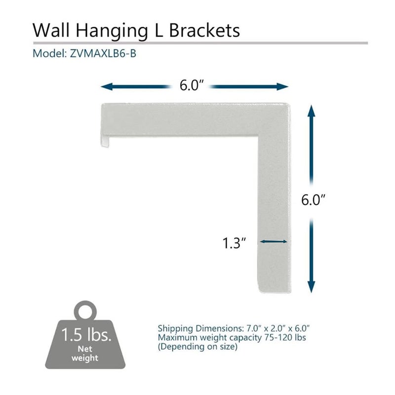 MOIZ حامل شاشة بروجكتور عالمي مع تركيبات/حامل، قابل للتعديل 6 بوصات، تركيبات/خطاف، سعة وزن 25 كجم، أبيض - Image 2