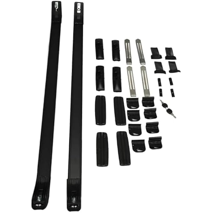 rayihni Car Roof Rack, Aluminum Alloy Stainless Steel Luggage Carrier, Rooftop Cargo Carrier with Protective Pads for Long Trips - Image 1