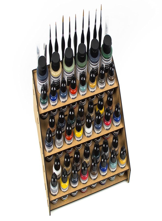 PROSCALE Paint rack organizer stand for modeling and miniatures. Vallejo paint rack kit Vallejo Army paint holder brushes miniatures modeling models (Rack A) - Image 5