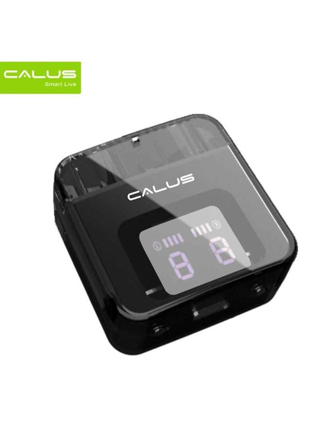 CALUS - BT33 Wireless in-Ear Bluetooth Airpods with Charging Case Built-in Microphone HiFi Pro Sound Quality Enhanced Noise Cancellation Extra Long Working Time Waterproof Headset Black - Image 1
