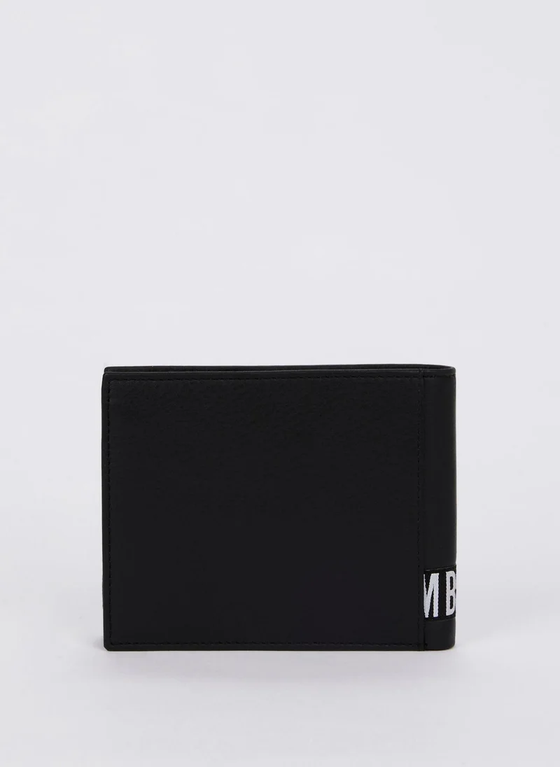 بيكيم برجس Brix 302 Black Logo Leather Wallet (Billfold 5 C/C with Coin Pocket )
