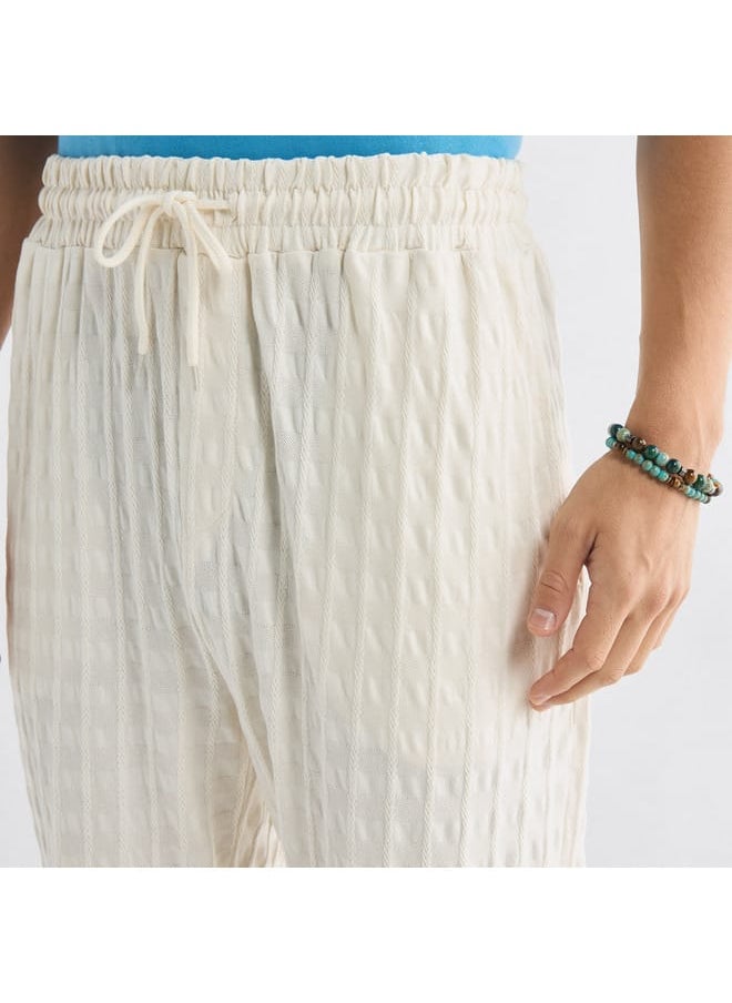 FAV Textured Pants with Drawstring Closure and Pockets  - Image 4