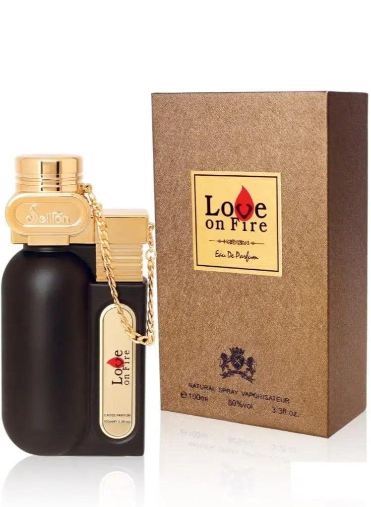 Sellion Love On Fire Gold Eau De Parfum 100ML For Men.