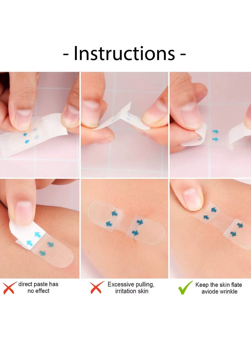 Jaysuing 120pcs Face Lifting Patch Instant Face Lift Tape Invisible Ultra Thin Waterproof V Shape Face Lift Face Lifting Patch Makeup Face Lift Tools V Shape Face Lift Tape - Image 4