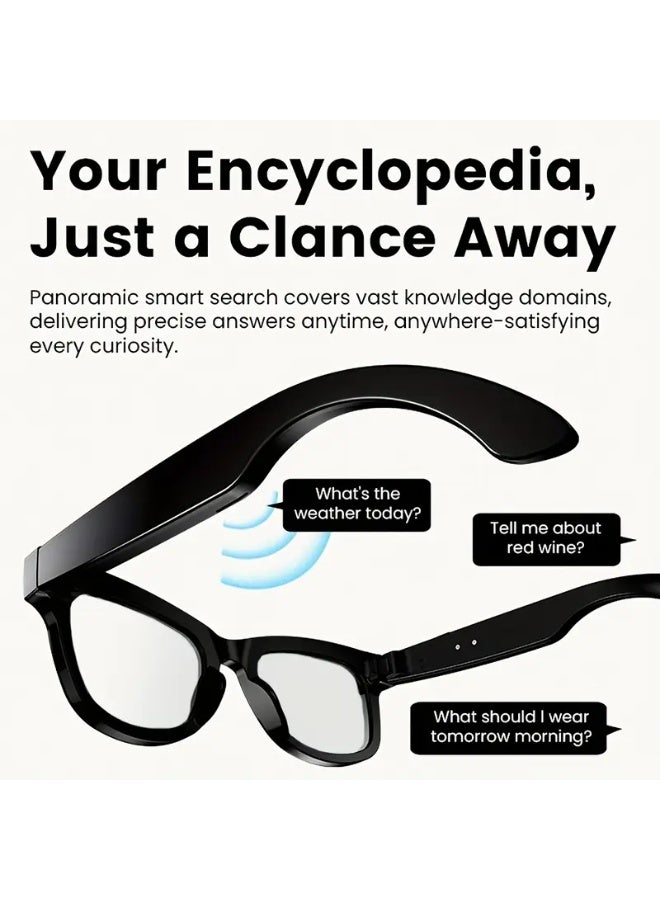 L801 AI Smart Glasses Music Playback Voice Call Translation Eyeglasses - Image 1