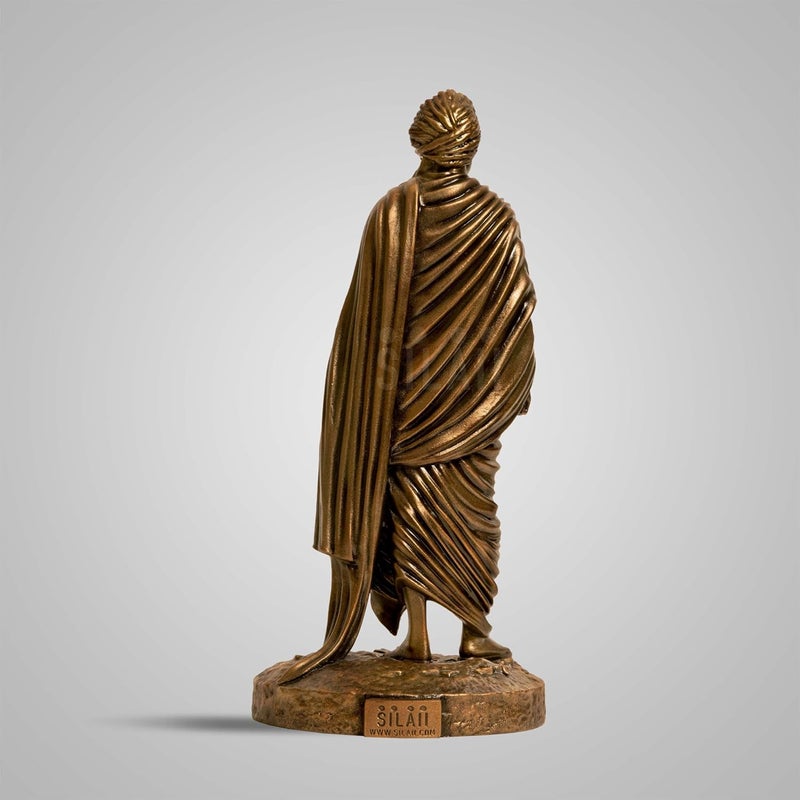 SILAII Swami Vivekananda Full Figure Sculpture Elegant Home Decor for Living Room Inspirational Indian Art Piece - Image 5