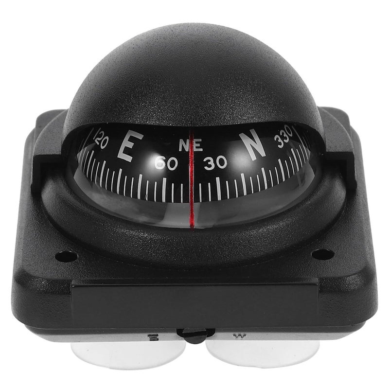 Automotive Dashboard Compass with Adjustable Magnetic Declination Black - Image 2