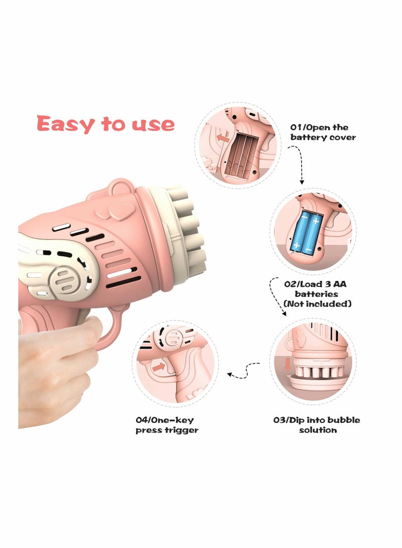 KASTWAVE Bubble Machine 23 Holes Bubble Machine Handheld Bubble Maker - Image 4