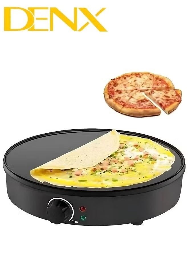 Crepe Pancake Maker, Adjustable Temperature Control, 1000W, Electric Non-Stick Griddle Baking Pan , Black - pzsku/ZB283A6266F95112870FFZ/45/_/1734854805/e3df3272-1027-4d1c-9623-3056497fa69a