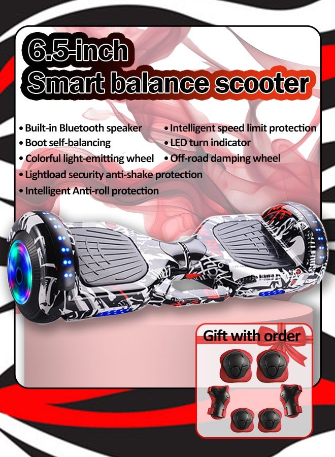 6.5 inch Electric Balance Scooter Outdoor Sports Adult Elementary School Children Baby Electric Balance Scooter Smart Self-Balancing Electric Scooter, Easy to Operate - Image 2