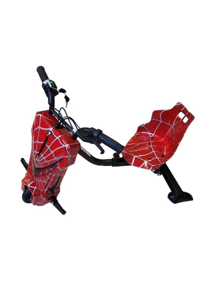 Shard Big-Drifting Scooter 3 Wheel Electric Scooter - 3 Lights - Shock Absorber Safety Gears Speed Up To 20KM/h Driving Modes- Bluetooth- Speaker mix spider red - Image 2