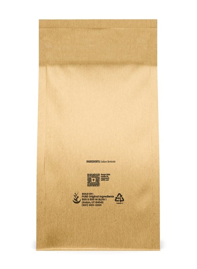 PURE ORIGINAL INGREDIENTS طين البنتونيت (5 رطل) مسحوق ناعم، بنتونيت صوديوم نقي، لأقنعة الوجه والمزيد - Image 2