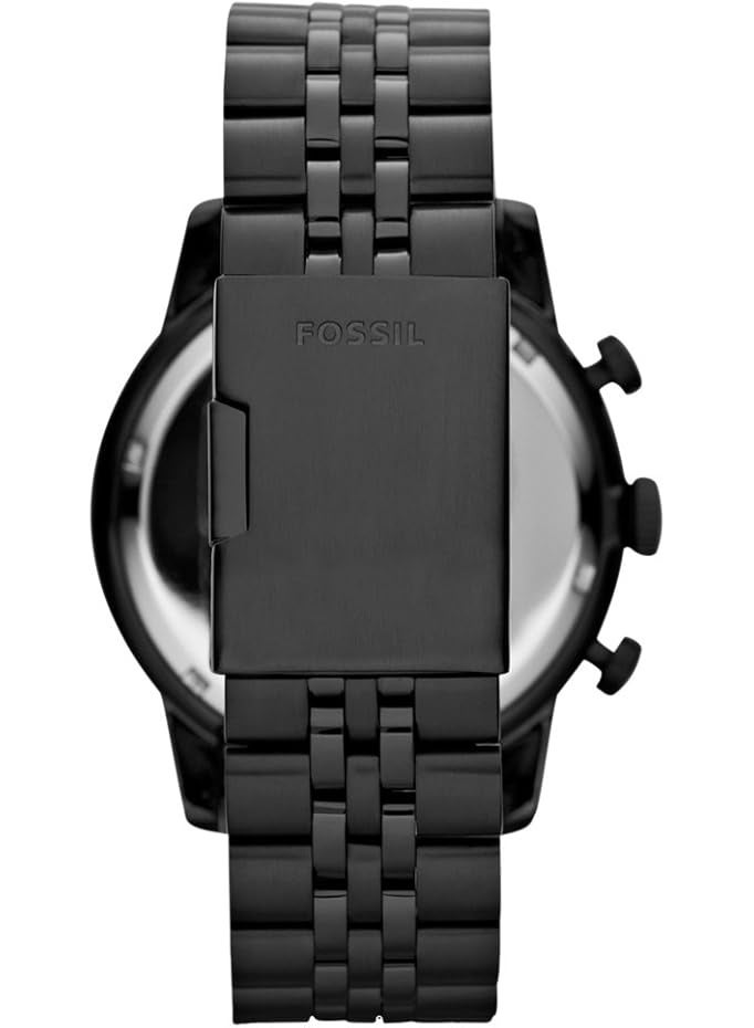 Fossil Men's Black Dial Quartz Chronograph Watch with Black Stainless Steel Strap FS4787 - Image 2