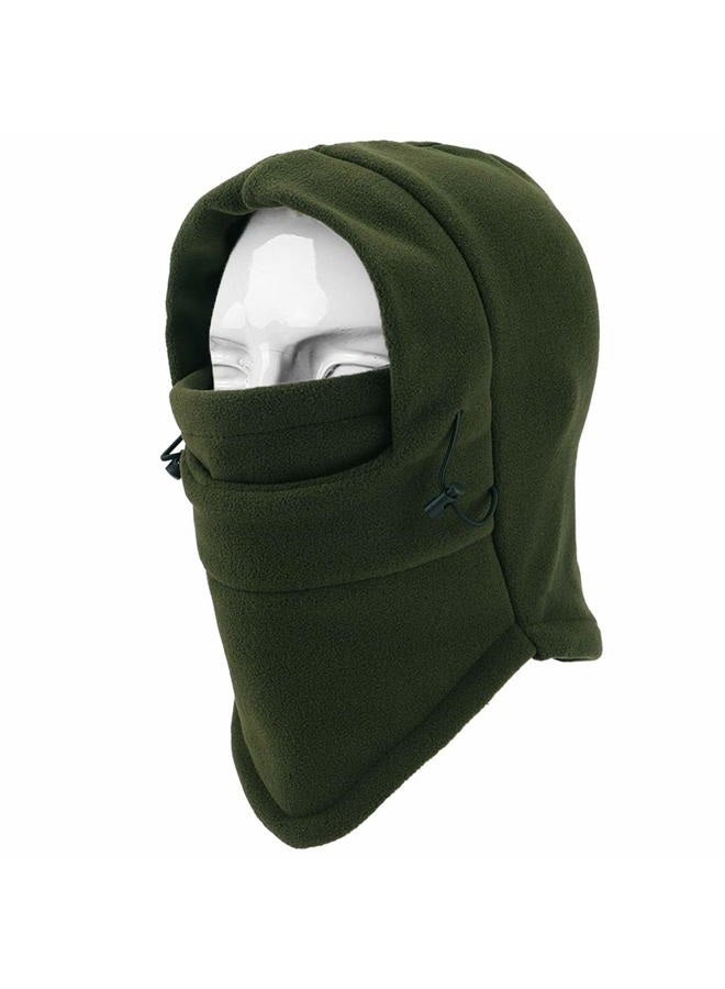 YQXCC F&NK Kids Winter Hats Balaclava Ski Mask Windproof Warm Adjustable with Fleece Lining Hat for Boys Girls (Army Green) - Image 3