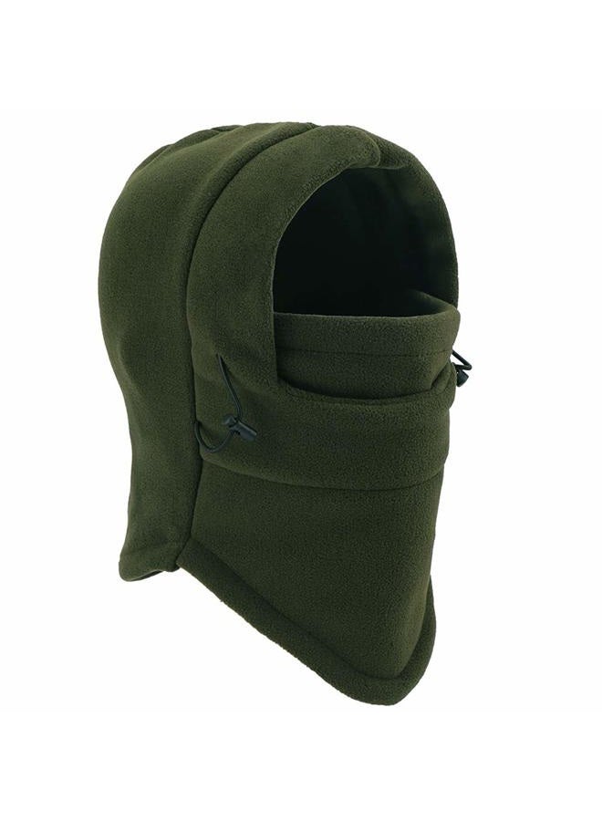YQXCC F&NK Kids Winter Hats Balaclava Ski Mask Windproof Warm Adjustable with Fleece Lining Hat for Boys Girls (Army Green) - Image 1