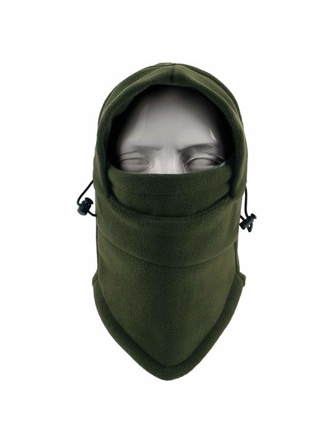 YQXCC F&NK Kids Winter Hats Balaclava Ski Mask Windproof Warm Adjustable with Fleece Lining Hat for Boys Girls (Army Green) - Image 4
