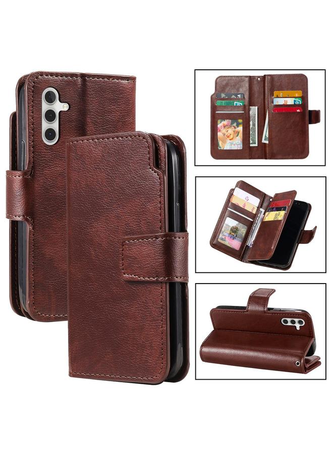 اس-توب جراب هاتف جلدي ثلاثي الطي لهاتف Samsung Galaxy A26 5G مع محفظة لـ 9 بطاقات - Image 1