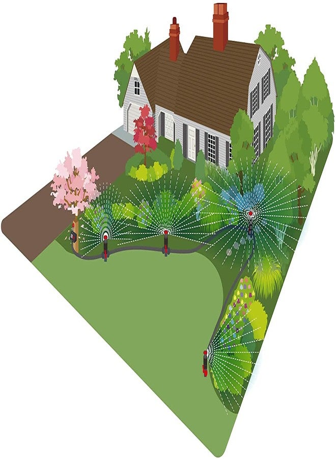 Eden 96093 Multi-Adjustable Flex Design Garden Sprinkler with Extension Set, Great for DIY Gardening Product - Image 2